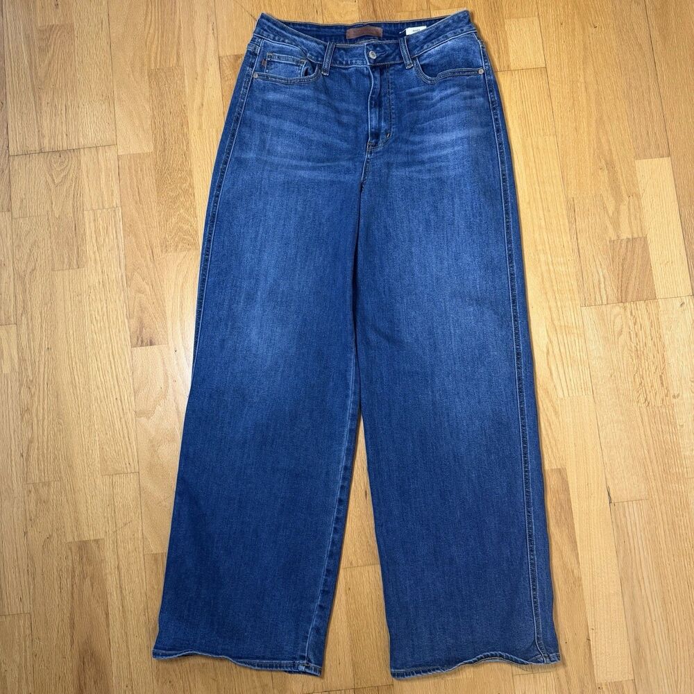 Judy Blue High Waist Wilhelmina Baggy Denim Jeans 7/28 Long Med Wash Street Y2K